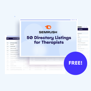 50 Directory Listings For Therapists